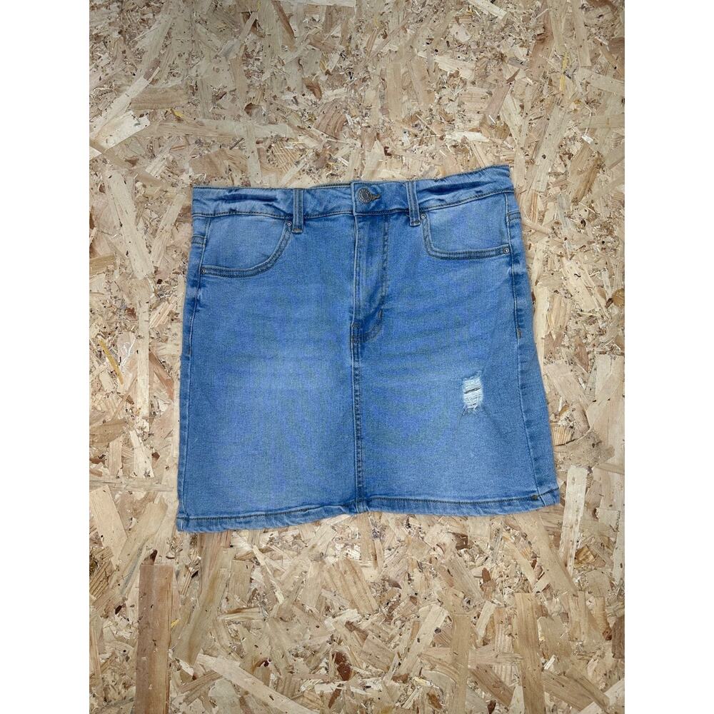 Refuge Women’s Blue Short Denim Skirt Sz M